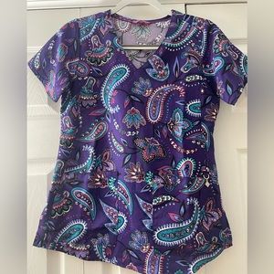 Vera Bradley Paisley Scrub Top